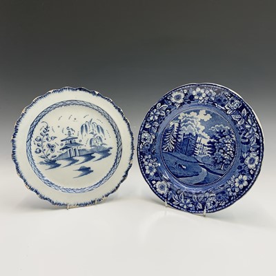 Lot 911 - A Stevenson blue and white printed dinner...