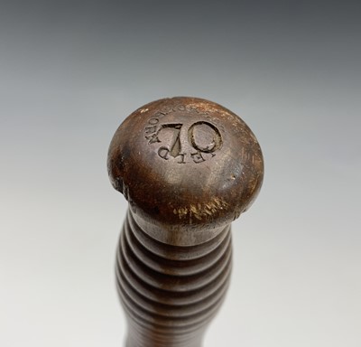 Lot 105 - A Victorian painted truncheon, with ornate...