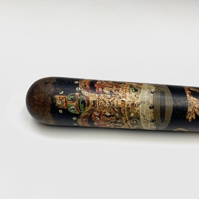 Lot 105 - A Victorian painted truncheon, with ornate...