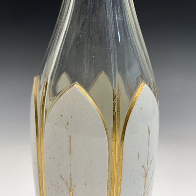 Lot 897 - A 19th century Bohemian blue glass decanter...