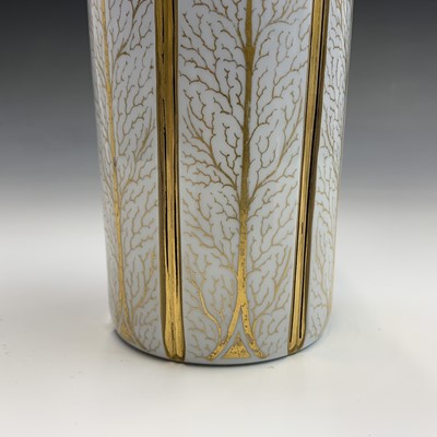 Lot 897 - A 19th century Bohemian blue glass decanter...