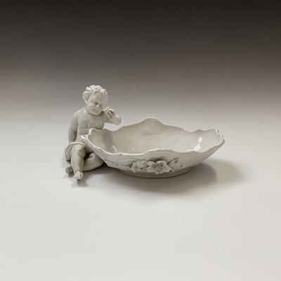 Lot 898 - A Dresden porcelain dish, 20th century, white...