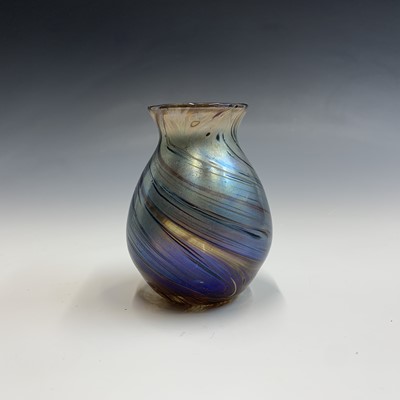 Lot 930 - A Studio glass vase, signed Peter St Clair,...