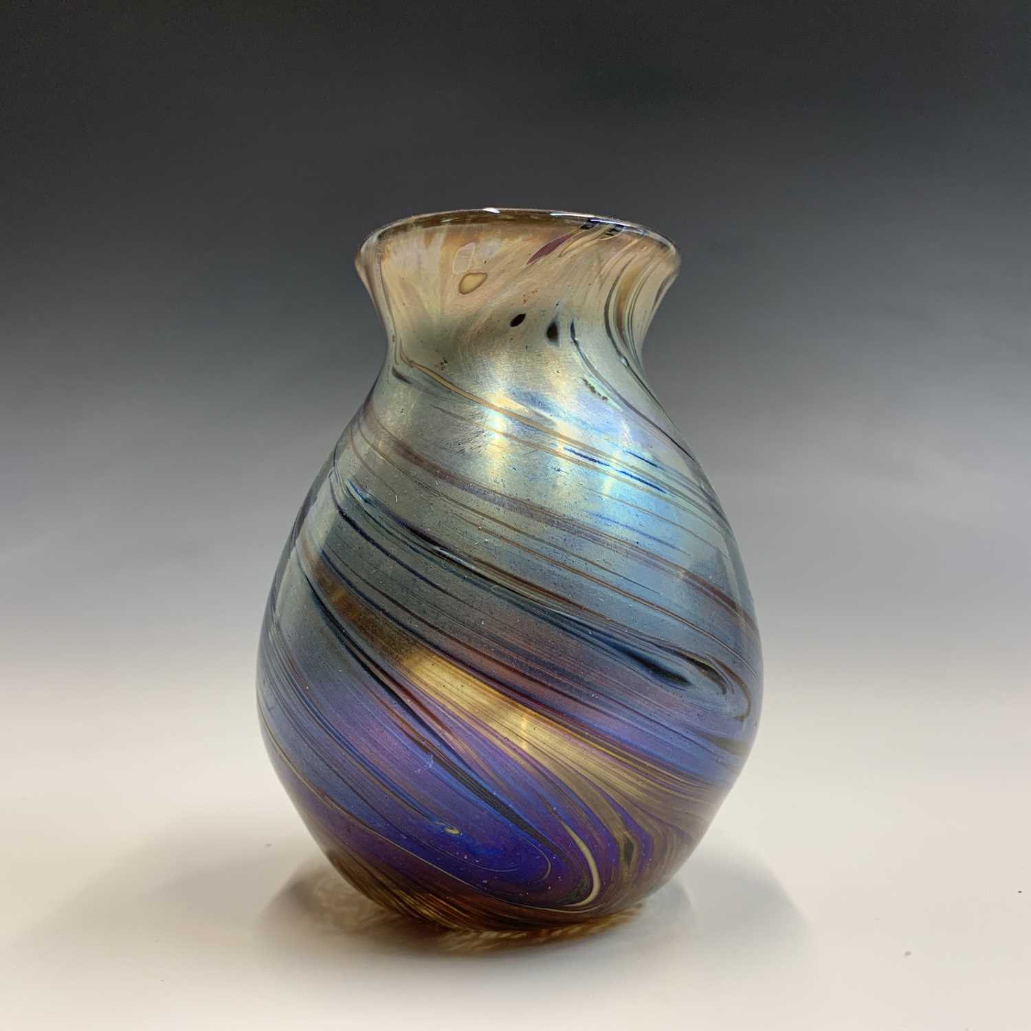 Lot 930 - A Studio Glass Vase, Signed Peter St Clair,