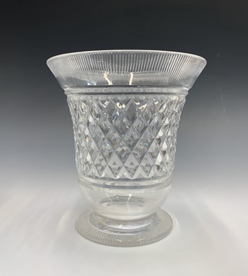 Lot 931 - A Stuart crystal vase, of tapered form with...