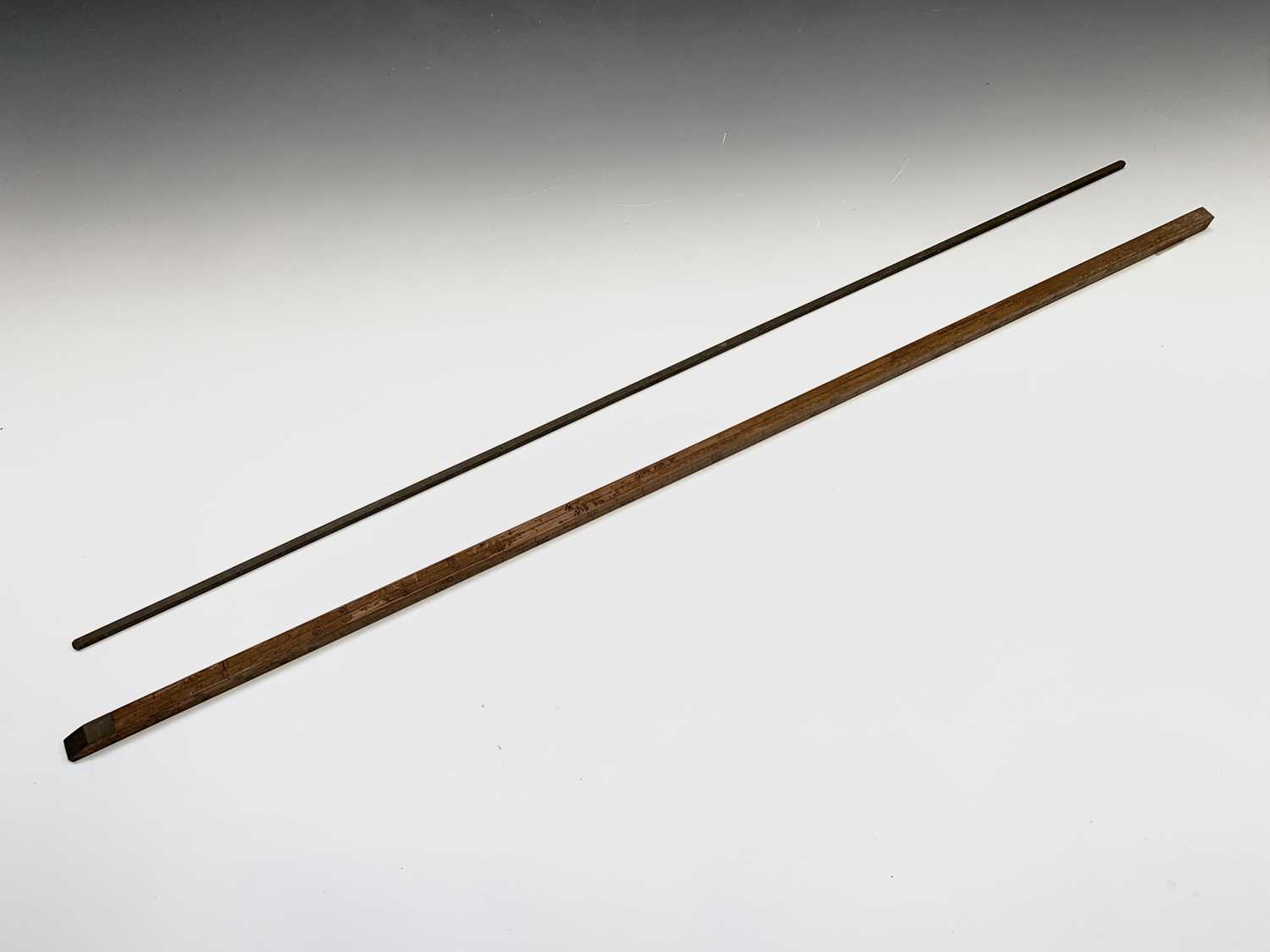 Lot 94 - A Dring & Fage Customs & Excise bung rod, a