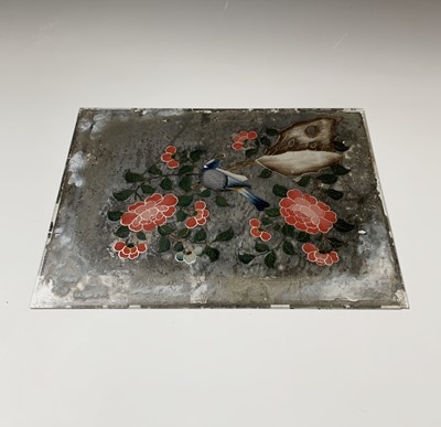 Lot 108 - Three Chinese painted mirrors, early 19th...