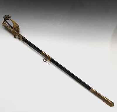 Lot 100 - A Royal Naval Volunteer Reserve Officers sword,...