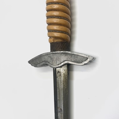 Lot 114 - A German Nazi Luftwaffe dress dagger, with...