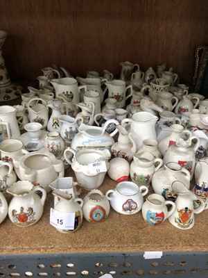 Lot 15 - A collection of Crested-ware, etc