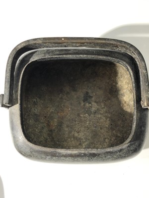 Lot 30 - A Chinese bronze hand warmer, 18th/19th...