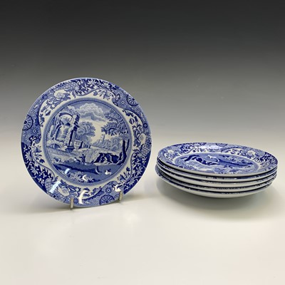 Lot 1061 - Blue and white. A collection of Spode 'Italian'...