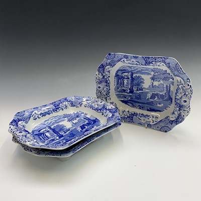 Lot 1061 - Blue and white. A collection of Spode 'Italian'...