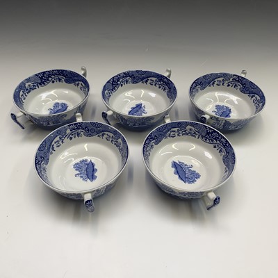 Lot 1061 - Blue and white. A collection of Spode 'Italian'...