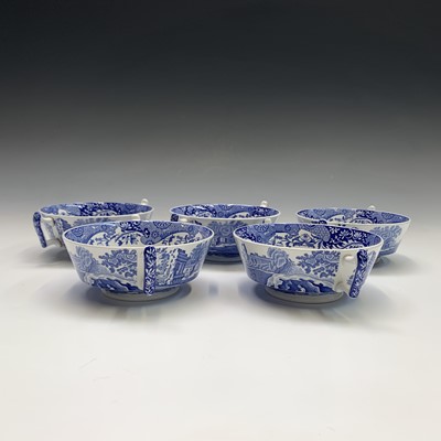 Lot 1061 - Blue and white. A collection of Spode 'Italian'...