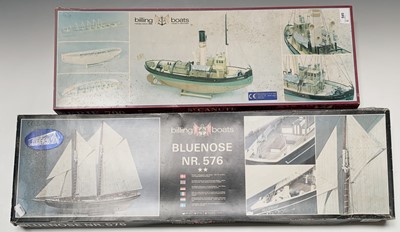 Lot 545 - BILLING BOATS - 2 boxed kits, both have been...