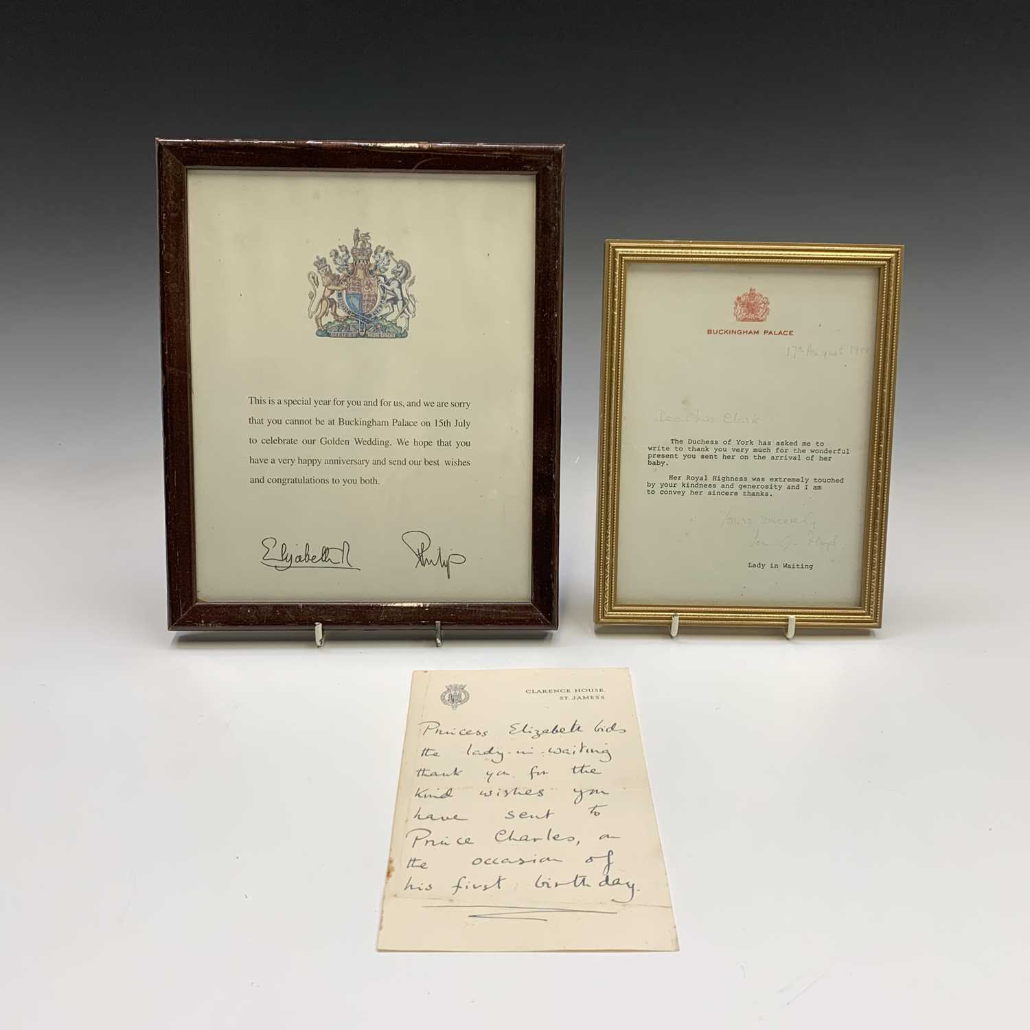 Lot 199 - Buckingham Palace, a 1988 signed letter from a...