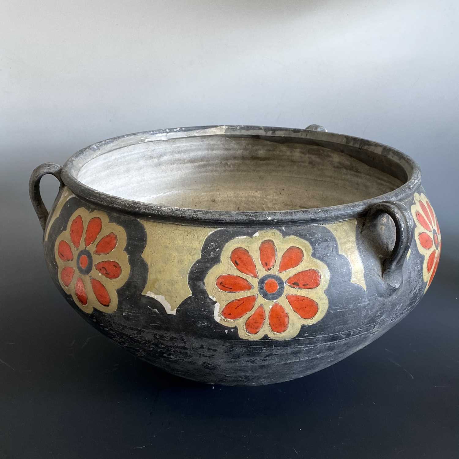 Lot 424 - A large John Bedding vessel with orange flower...