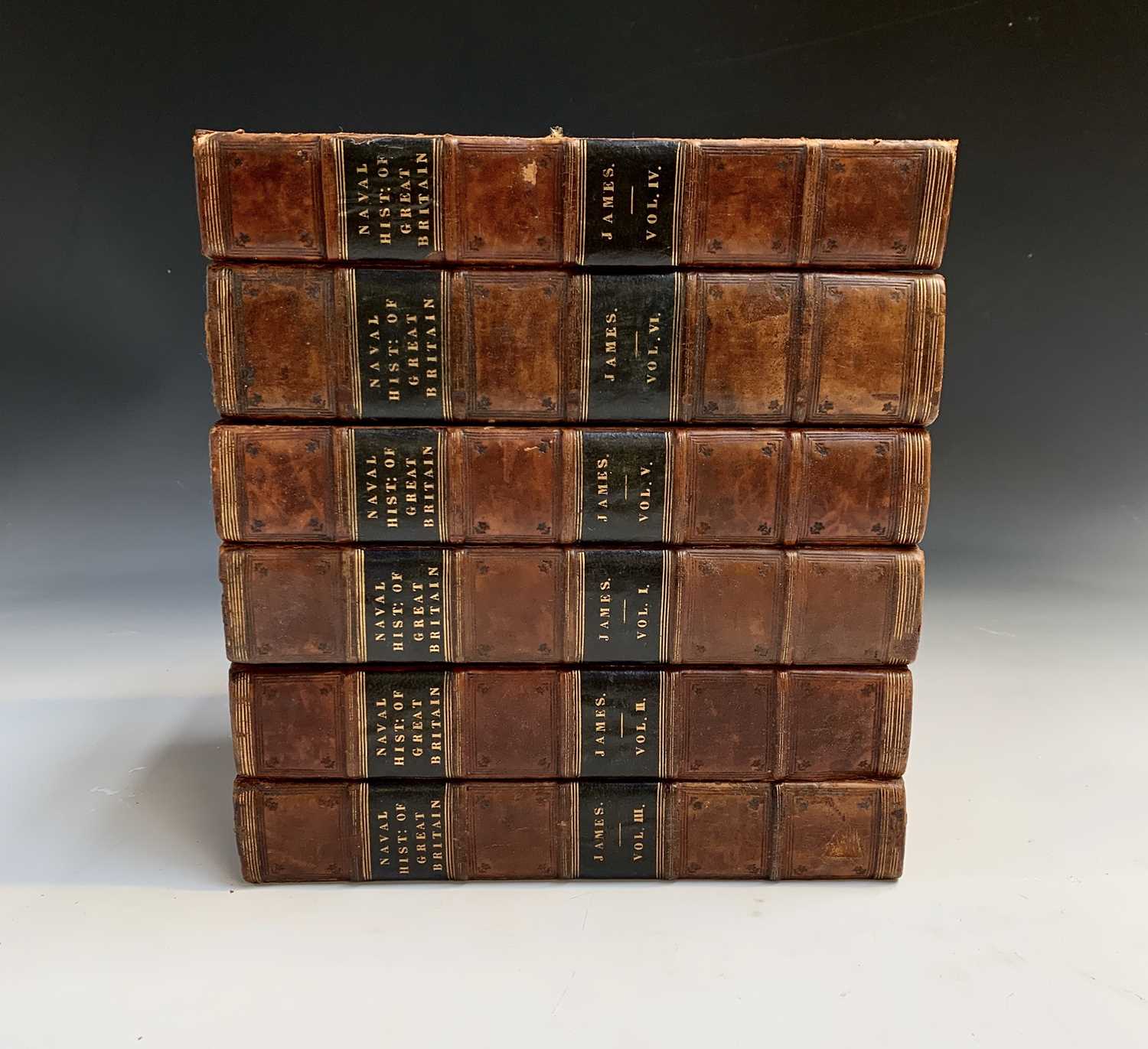 Lot 1318 - WILLIAM JAMES. 'The Naval History of Great...