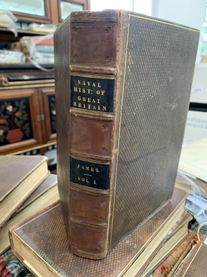 Lot 1318 - WILLIAM JAMES. 'The Naval History of Great...