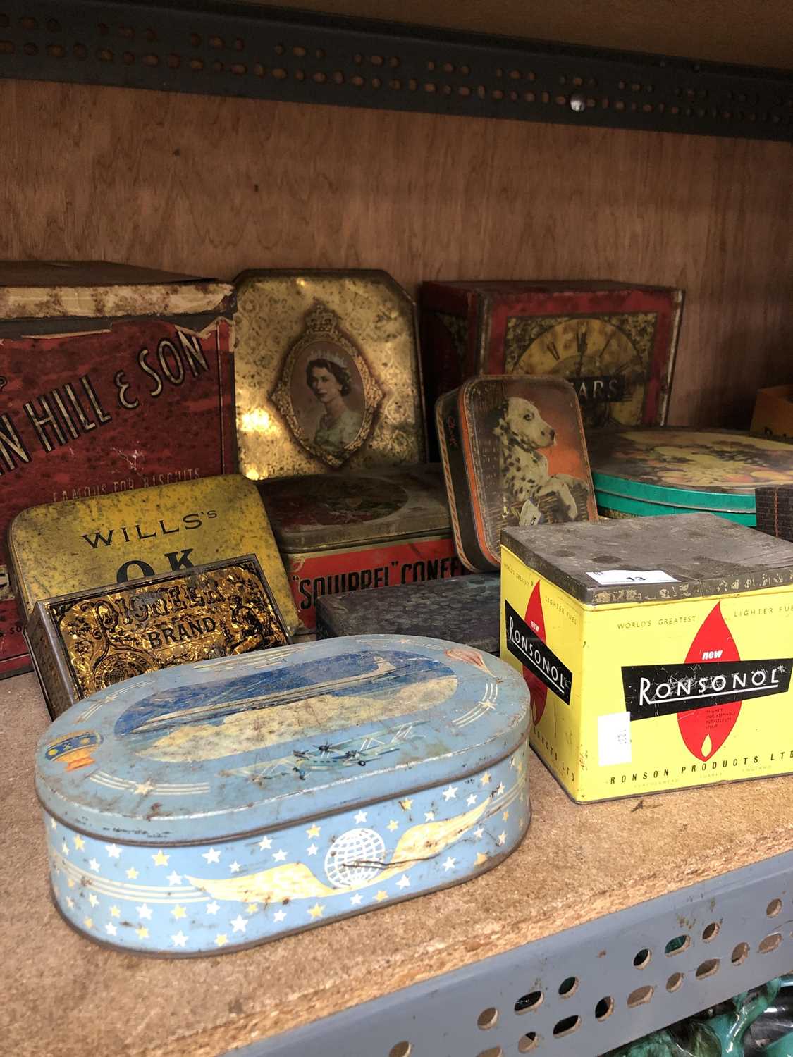 Lot 13 - Vintage collectable tins including Concorde,...