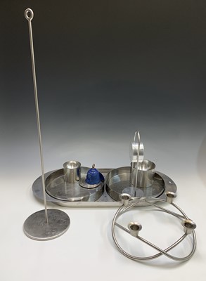 Lot 389 - Scandinavian design - A Georg Jensen stainless...