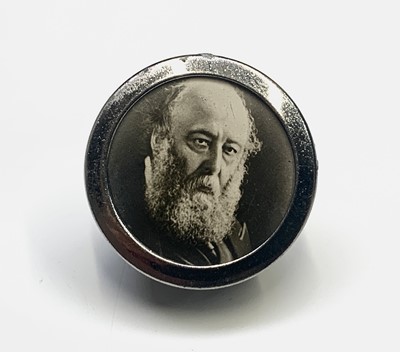 Lot 705 - Five Boer War period photographic pin brooches...