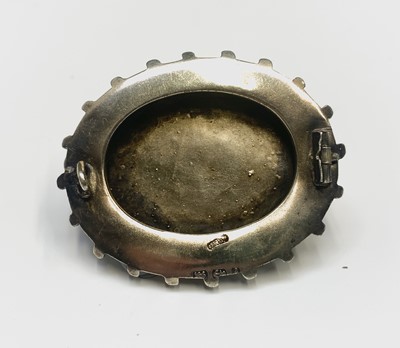 Lot 705 - Five Boer War period photographic pin brooches...