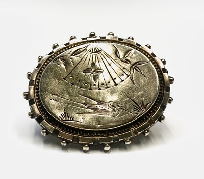 Lot 705 - Five Boer War period photographic pin brooches...