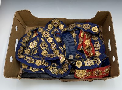 Lot 263 - RAOB Regalia. Lot comprises 9 Gilt enamelled...