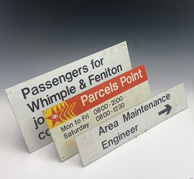 Lot 205 - Railwayana - A British Rail sign, 'Parcels...