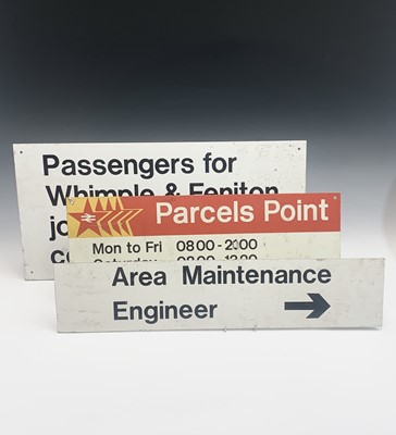 Lot 205 - Railwayana - A British Rail sign, 'Parcels...