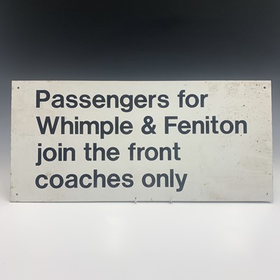 Lot 205 - Railwayana - A British Rail sign, 'Parcels...