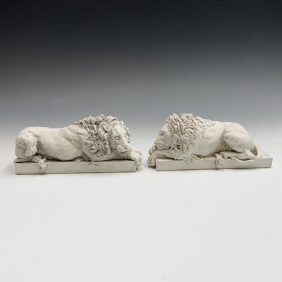 Lot 175 - A pair of composition sculptures, 'Chatsworth...