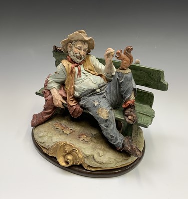 Lot 934 - Three Capodimonte Bruno Merli figure groups...