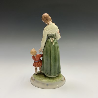Lot 934 - Three Capodimonte Bruno Merli figure groups...