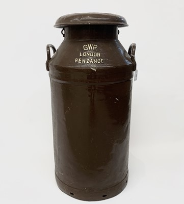 Lot 207 - An early 20th century milk churn inscribed...