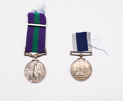 Lot 266 - MEDALS (2) Comprising: A GENERAL SERVICE MEDAL...