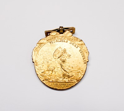 Lot 271 - MEDAL. A gilded medal featuring Ferdinard VIII...