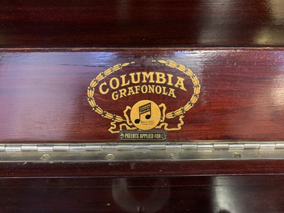 Lot 3246 - A Columbia grafonola mahogany cabinet...