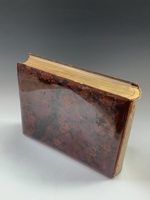 Lot 122 - A Japanese red lacquer photo album, late 19th...