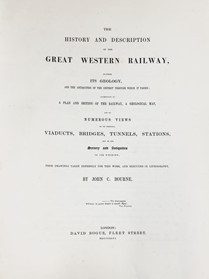 Lot 251 - Railway interest, Bourne, John C. The History...