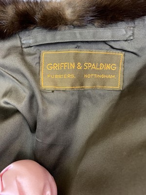 Lot 2854 - A fur coat, (probably mink) by Griffin &...