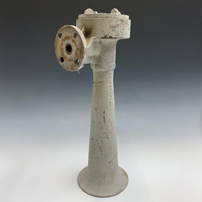 Lot 209 - A copper fog horn by Kockums, Malmo, with...