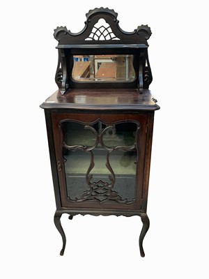 Lot 3052 - An Edwardian mahogany display cabinet, the...