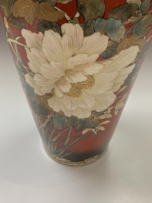 Lot 61 - A large Japanese Satsuma vase, Meiji Period,...