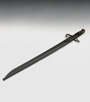 Lot 222 - A 19th century German bayonet and scabbard,...