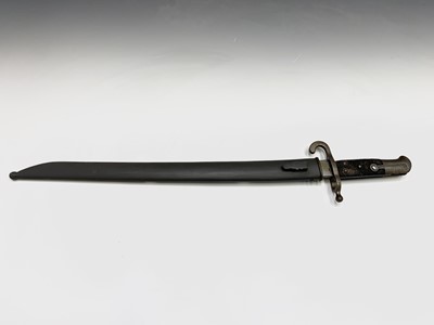 Lot 222 - A 19th century German bayonet and scabbard,...