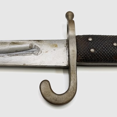 Lot 222 - A 19th century German bayonet and scabbard,...