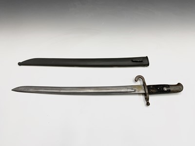 Lot 222 - A 19th century German bayonet and scabbard,...